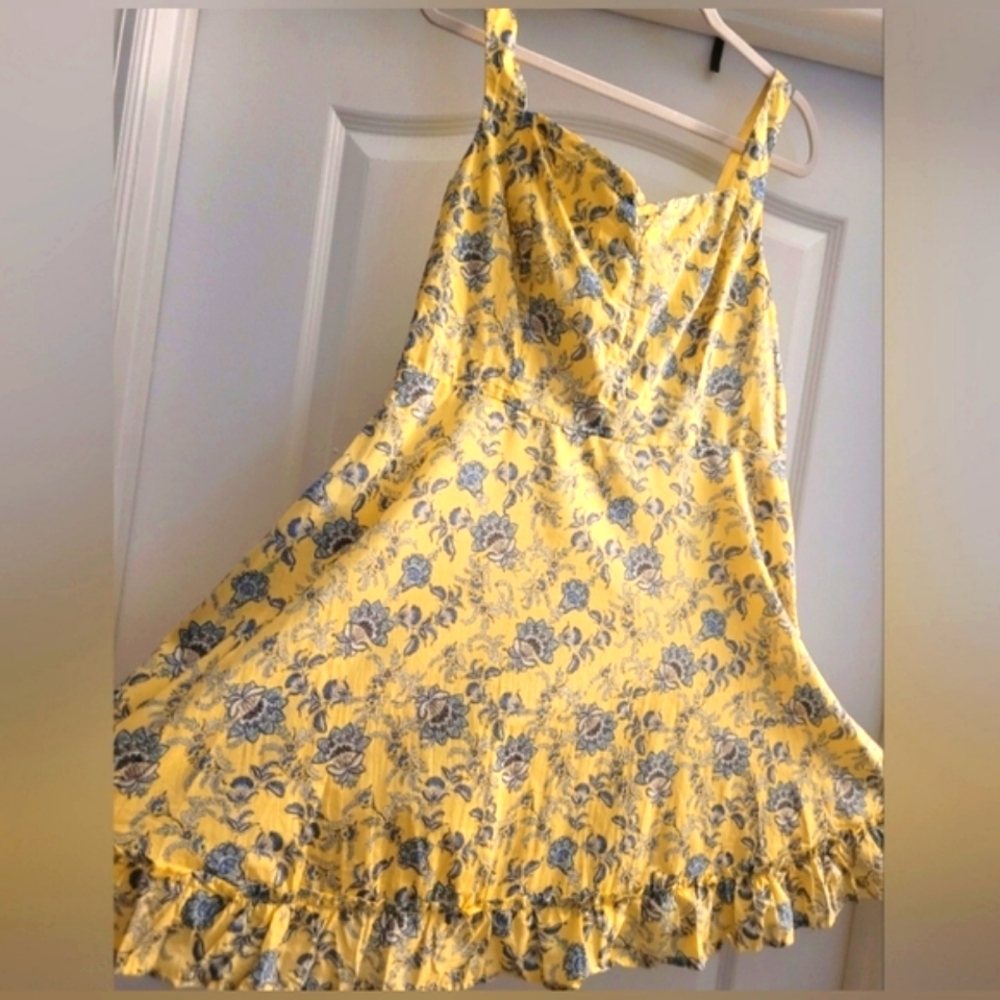 ✨️🪻Yellow Floral Dress - Picture 16 of 16